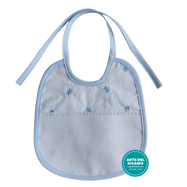 Marbet - Light Blue Baby Bib with Little Bears